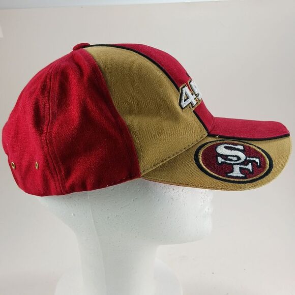 SAN FRANCISCO 49ers Genuine Reebok NFL Pro Line Hat Vintage Hook/Loop OS ....... - Picture 3 of 9